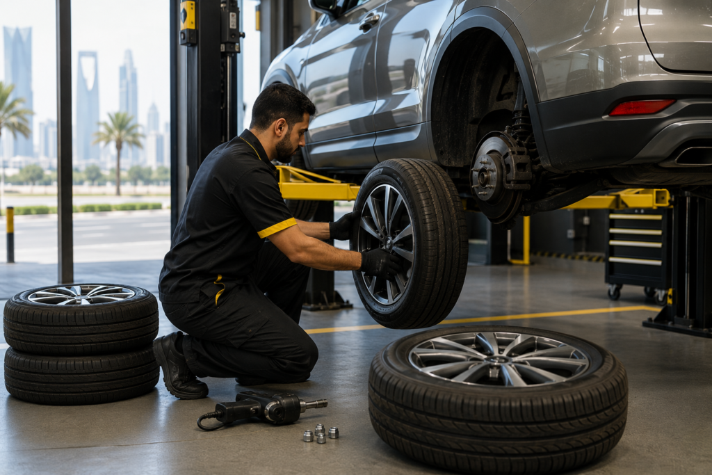 تبديل الإطارات